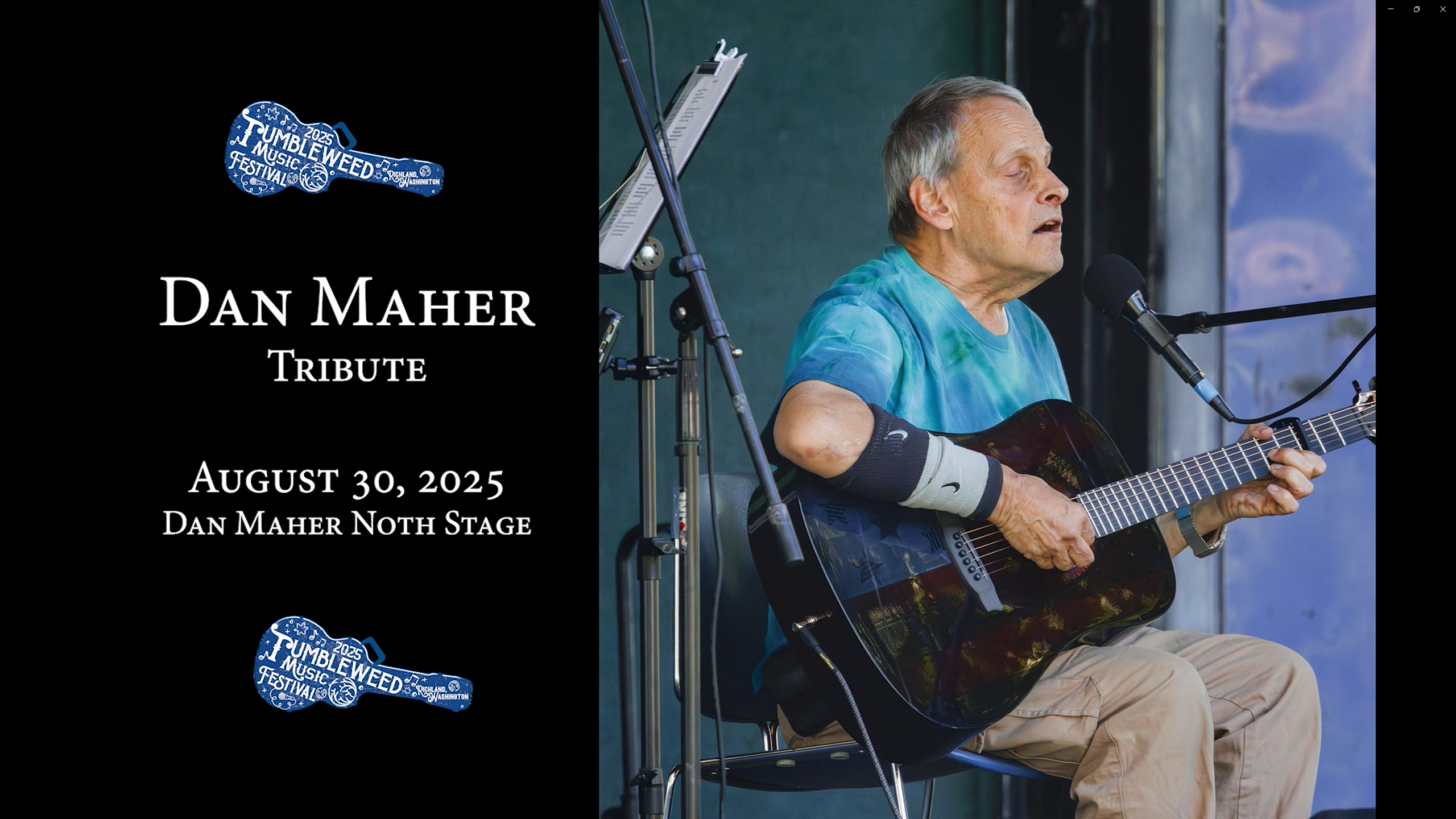 Dan Maher Tribute at TMF2025 Title Screen