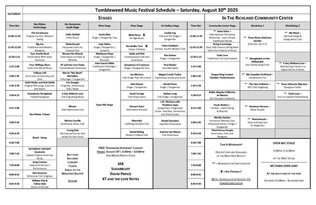 TMF2025 Schedule Page 1