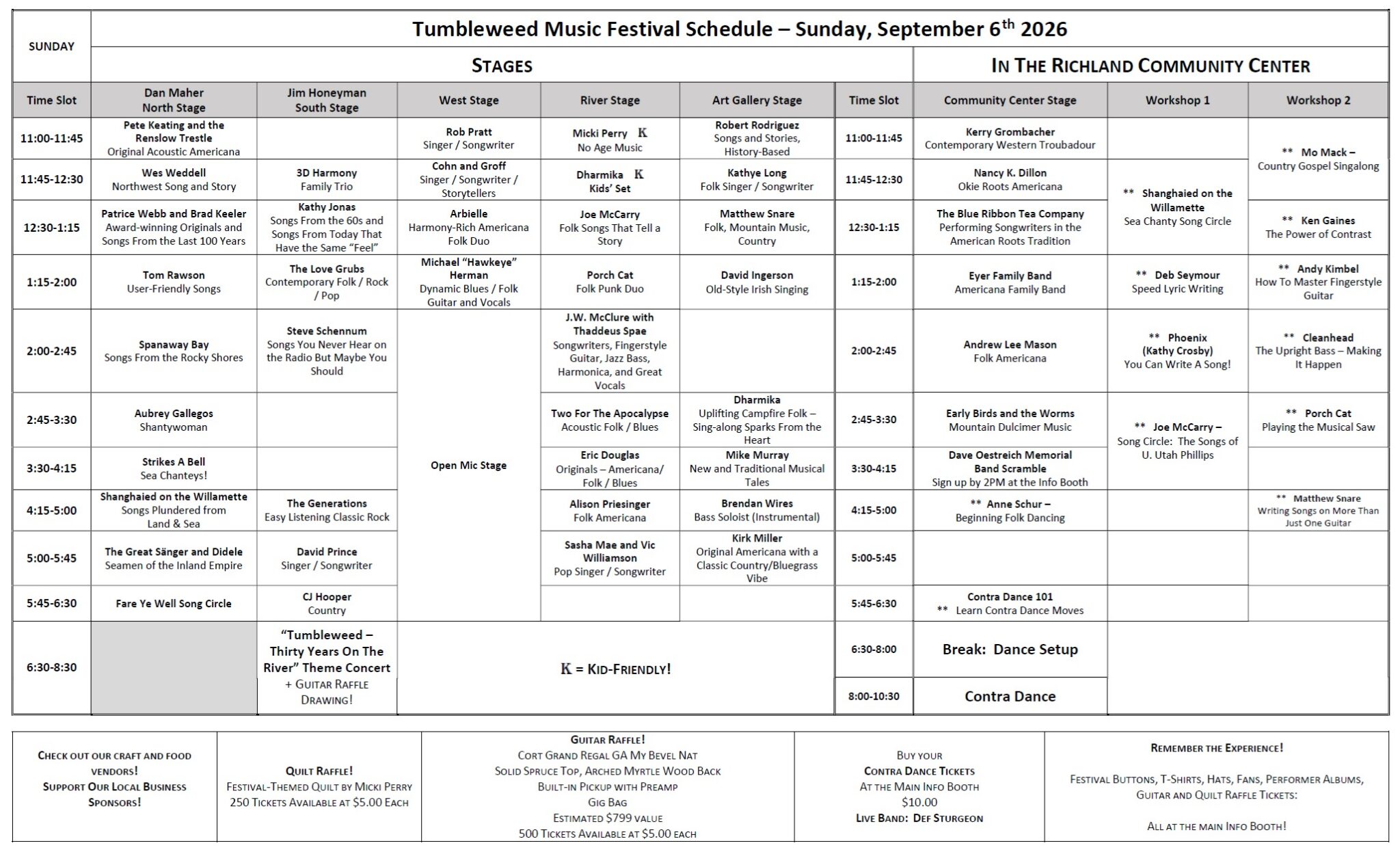 TMF2026 Schedule Page 2